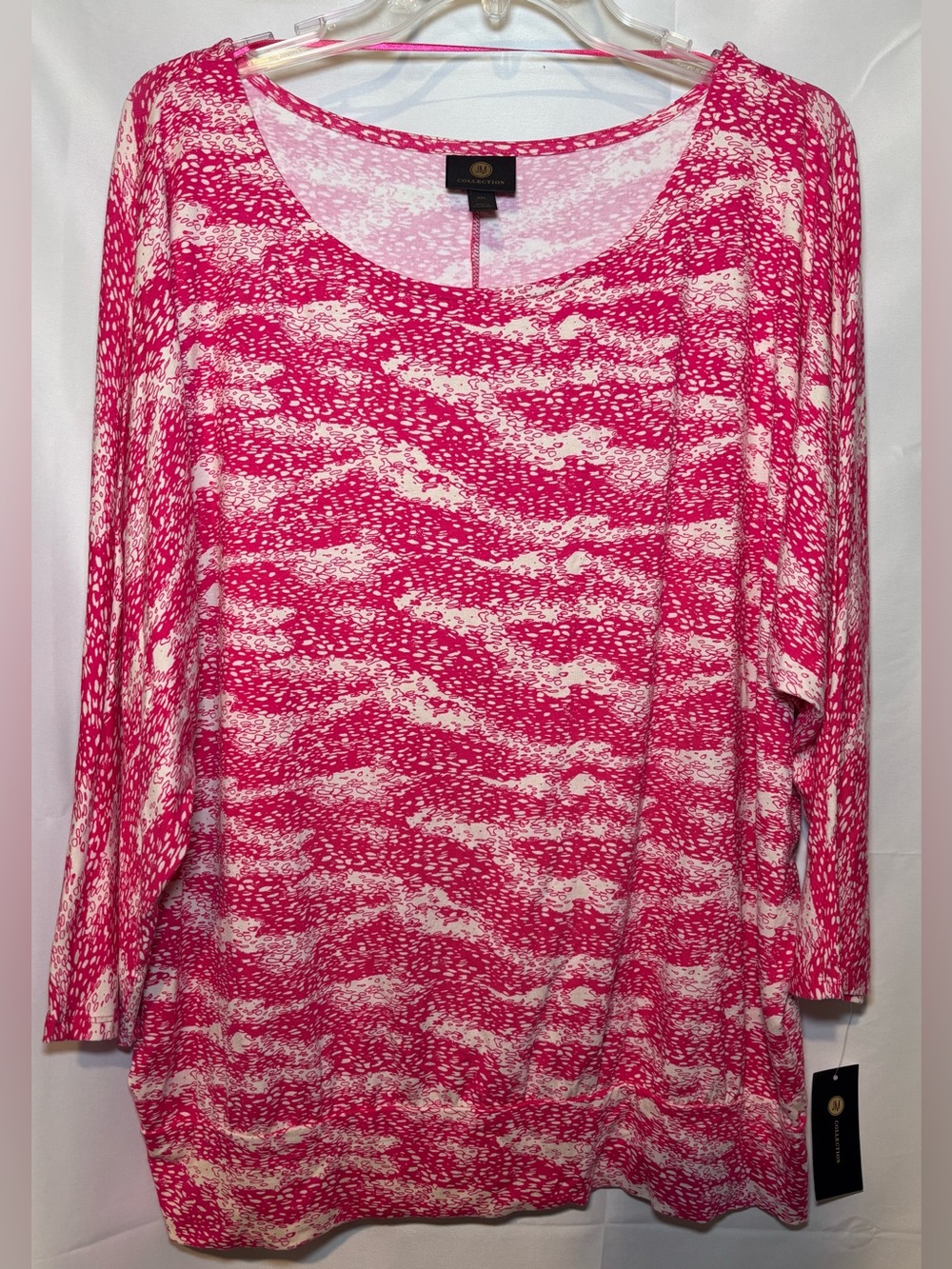 JM Collection 3/4 Sleeve Tee Size XXL - Brand New with Tag